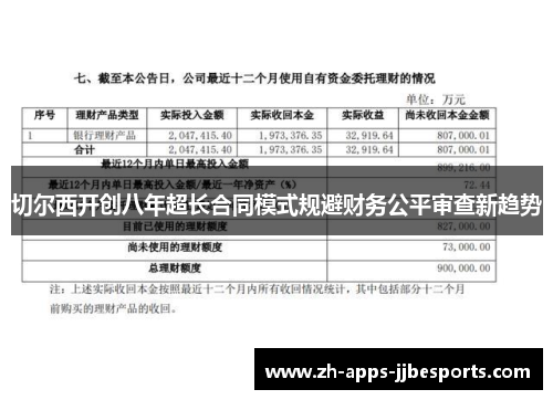 切尔西开创八年超长合同模式规避财务公平审查新趋势 切尔西开创八年超长合同模式规避财务公平审查新趋势